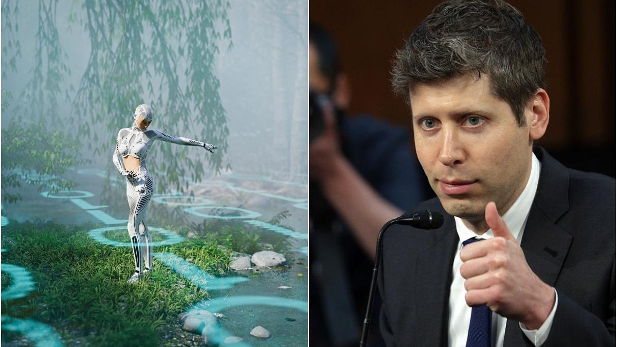 Sam Altman robot umanoid Getty