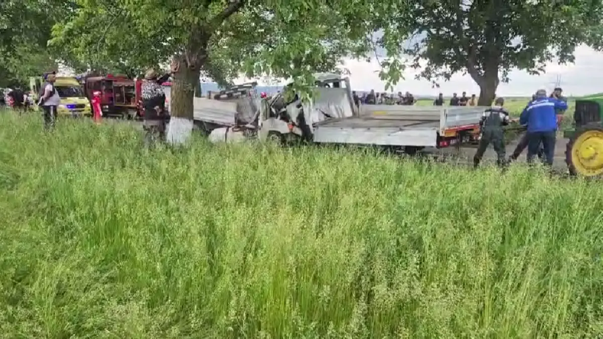 accident cumplit in vrancea doua autoutilitare s au ciocnit dupa ce una a intrat pe contrasens trei oameni au murit