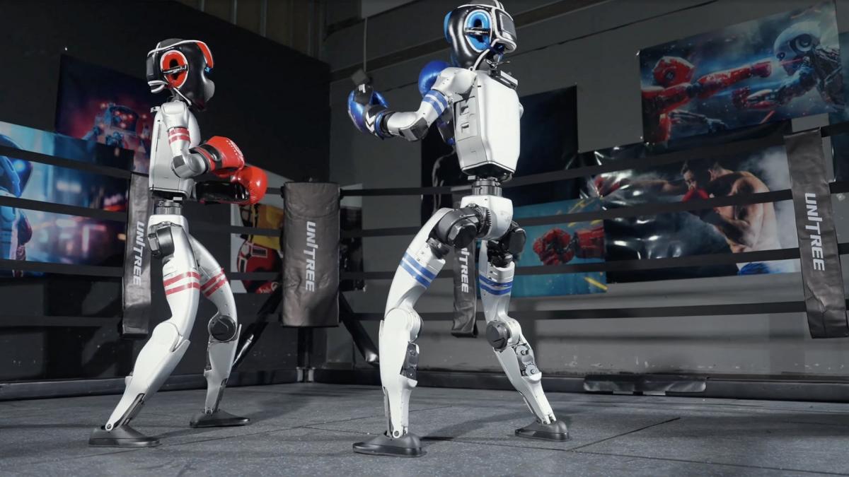 primul meci de box cu roboti umanoizi a avut loc in china