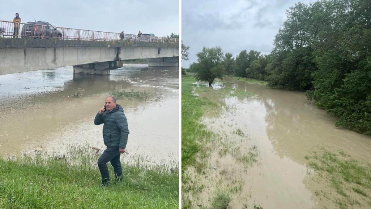 pericol de viitura pe raul siret sunt instalate baraje metalice pentru a opri apa localitati din vrancea sunt amenintate de inundatii