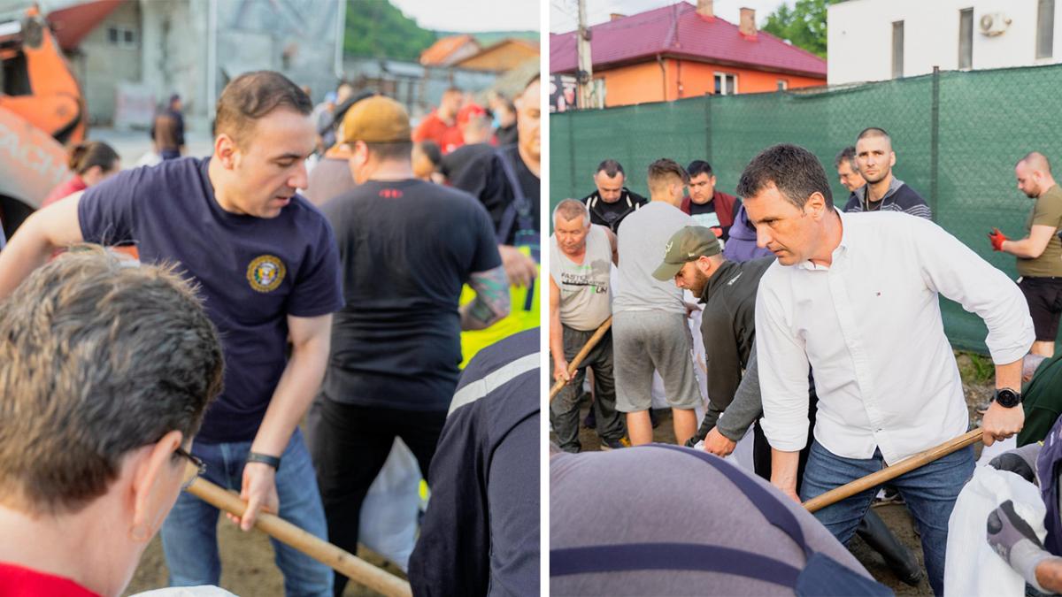 ministrii tanczos barna si bogdan ivan la lopata in zona afectata de inundatii la praid nu plecam acasa pana nu rezolvam