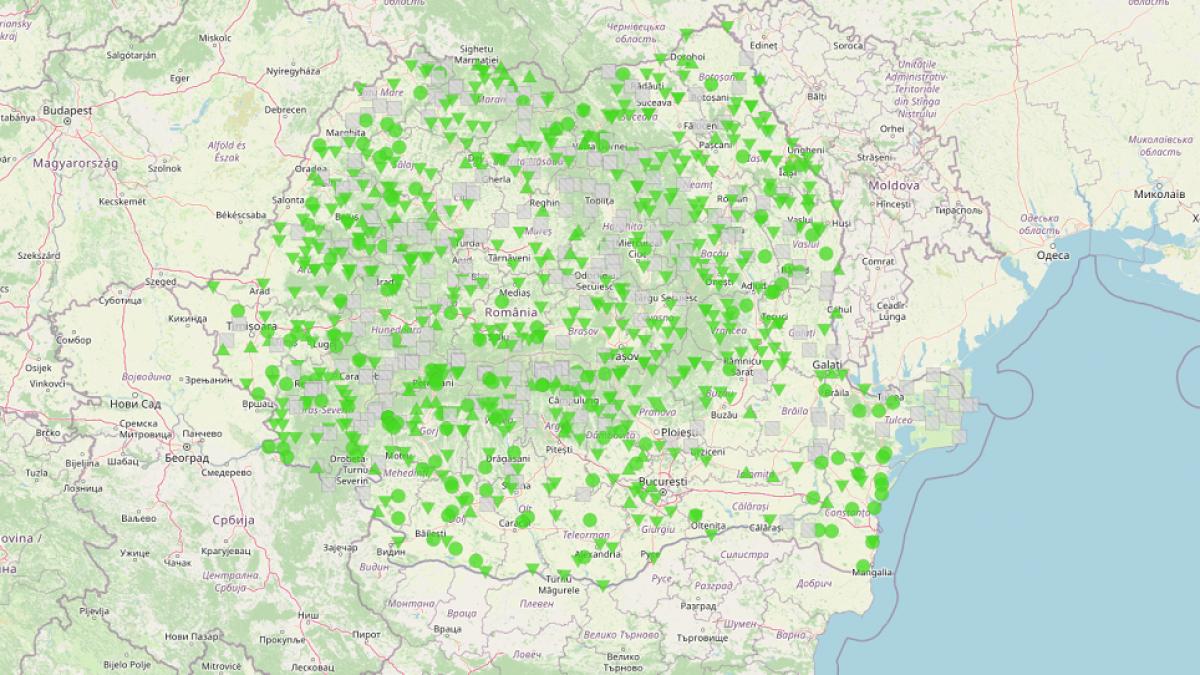 hidrologii au emis cod galben de inundatii in 15 judete pana vineri harta cu zonele vizate de avertizare