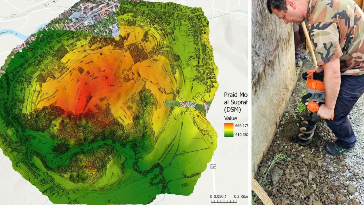 operatiune de amploare la praid au fost montate statii seismice in caz ca salina se va prabusi in zona au fost trimise si drone