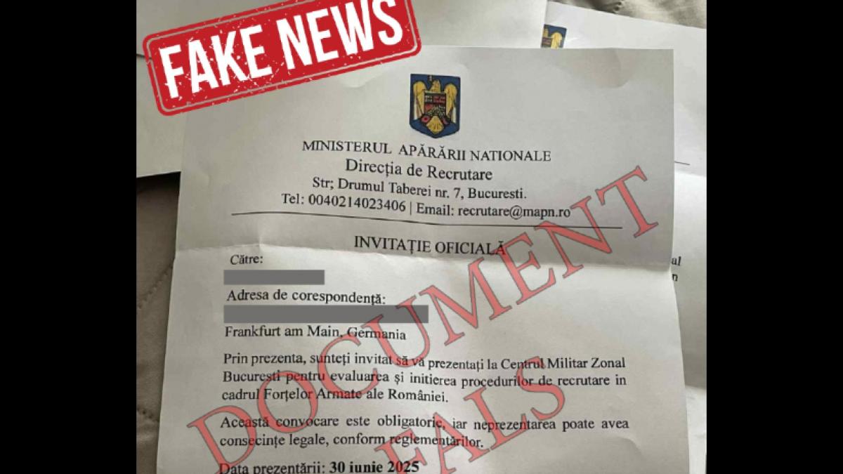 romanii din diaspora tinte ale unui fake news masiv au primit documente false prin care sunt anuntati ca vor fi recrutati in armata