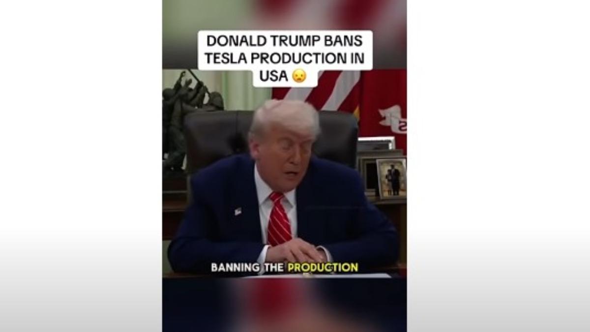un videoclip fake cu trump a devenit viral presedintele decide oprirea productiei de masini tesla in sua