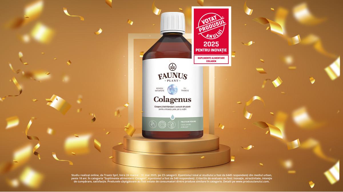 faunus plant primeste recunoasterea meritata colagenus 500ml votat produsul anului 2025