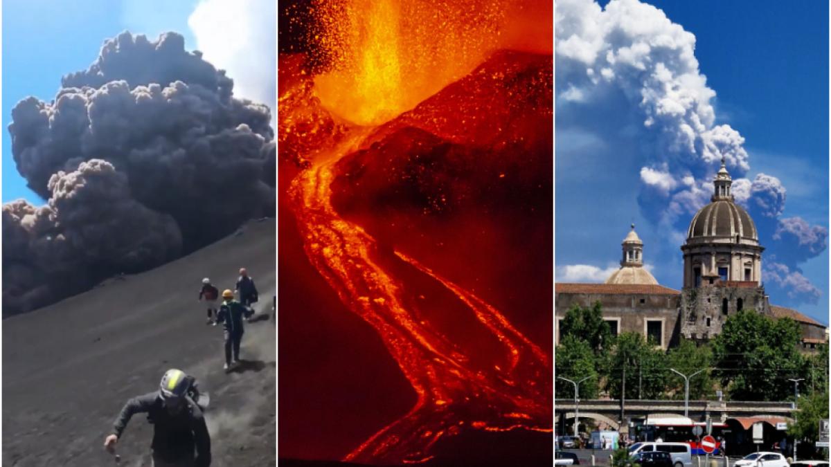 sunt reale imaginile cu turisti fugind de norul de cenusa de pe etna controversa in online la doua saptamani de la eruptia vulcanului