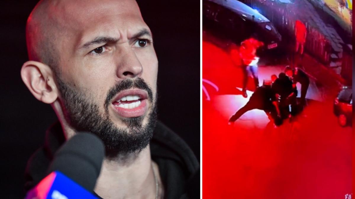 imagini dupa bataia izbucnita la vila fratilor tate un angajat a fost ranit iar agresorul a fost dus la sectie