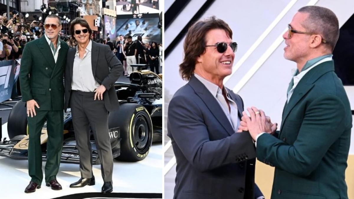 dupa 30 de ani brad pitt si tom cruise au facut senzatie pe covorul rosu la premiera filmului f1 la londra frati din mame diferite
