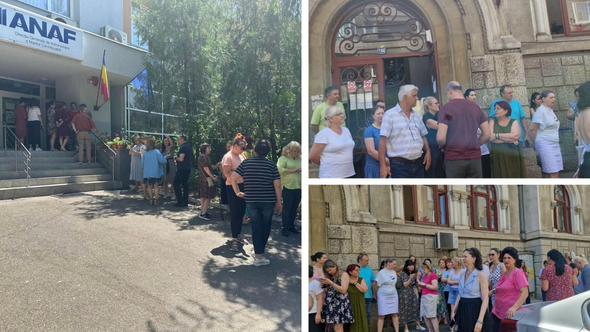 proteste spontane la mai multe institutii bugetare din tara oamenii au oprit munca nemultumiti de taierea sporurilor