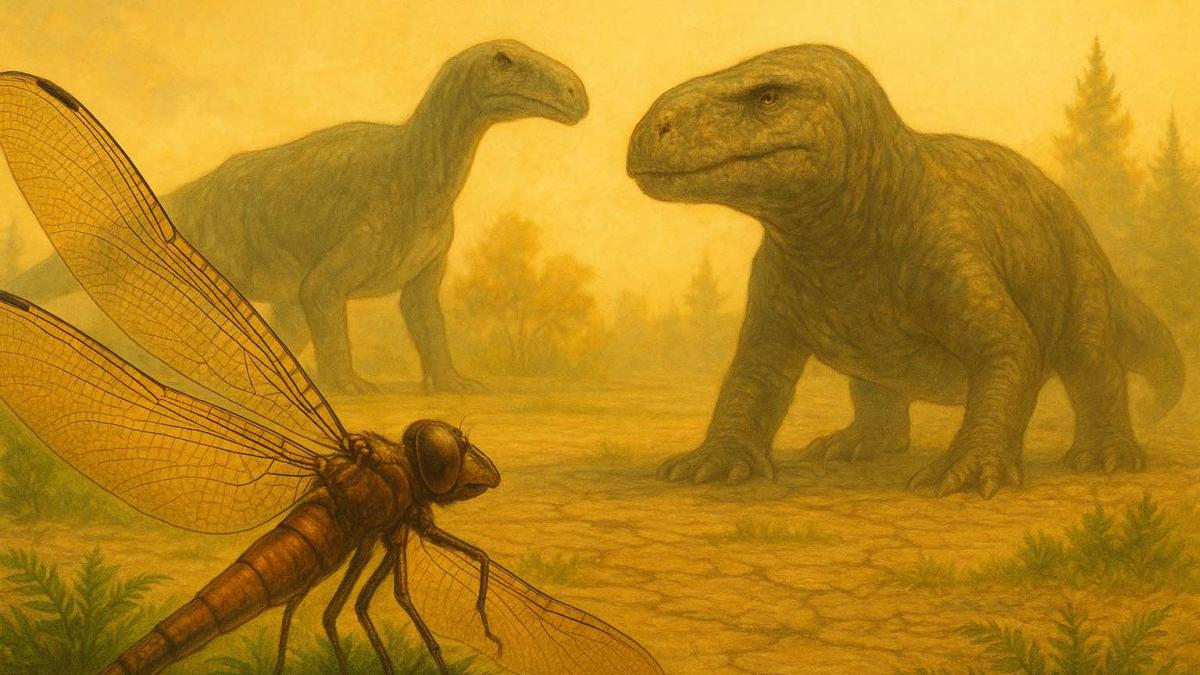 ce a fost inainte de tyrannosaurus rex libelule cat o rata temperaturi de 73 de grade si pradatori de marimea unui autobuz