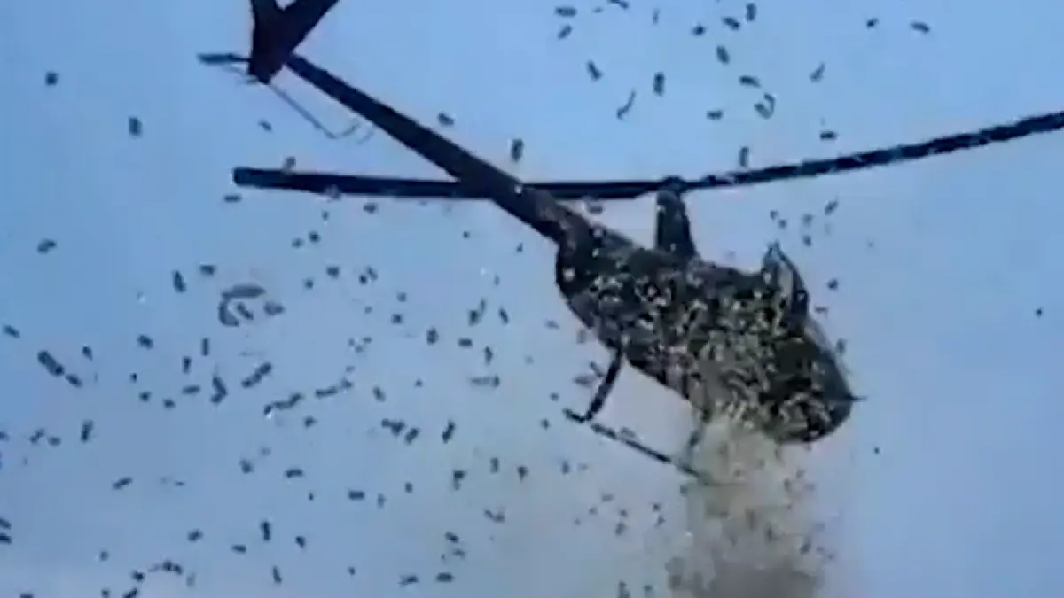 ploaie de bani din elicopter ultima dorinta a unui barbat din detroit haos in oras oamenii s au ingramadit sa adune bancnotele