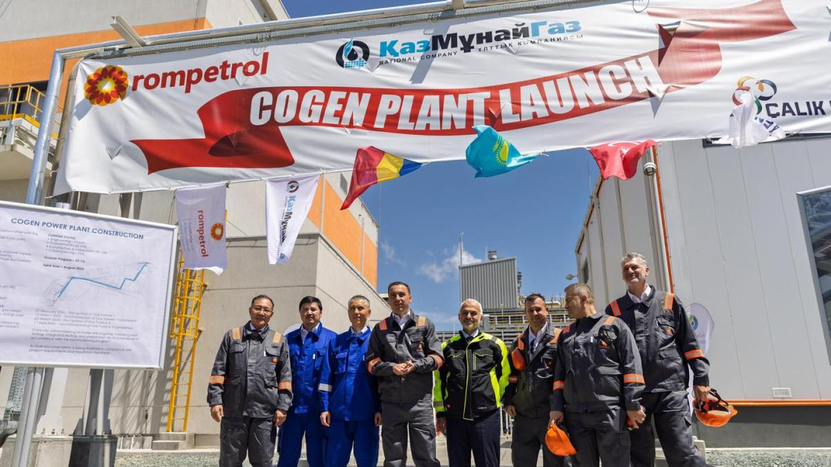 centrala de cogenerare a rafinariei petromidia a fost deschisa este prima centrala construita de la zero din ultimii 20 de ani