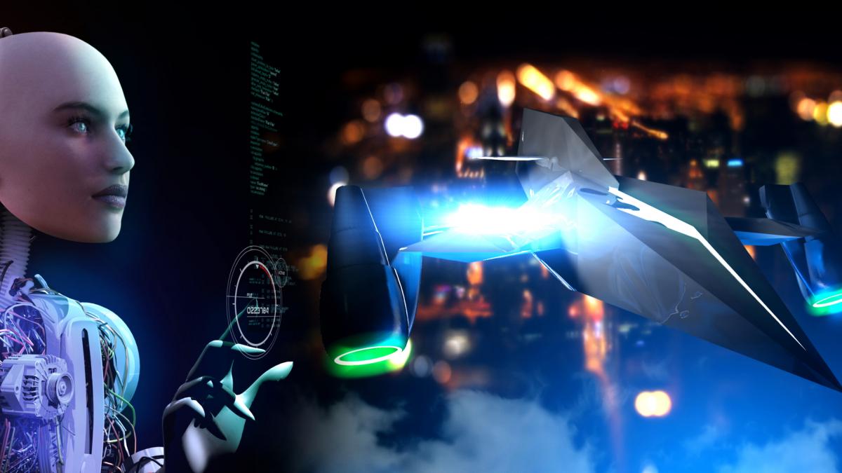 robot model ai inteligenta artificiala pilot nava spatiala