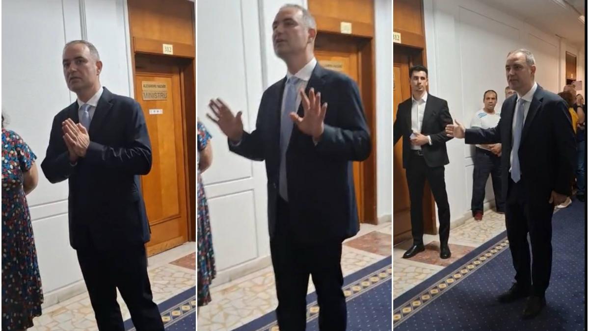 ministrul nazare asaltat de angajatii de la finante oamenii l au chemat in birourile lor el i a rugat frumos sa discute