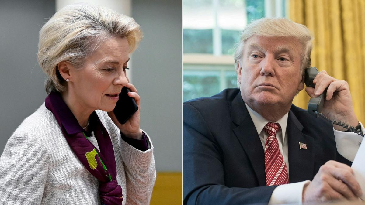 ursula von der leyen a vorbit la telefon cu donald trump despre tarifele vamale au avut o discutie buna