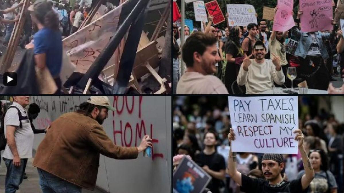 proteste violente in mexic impotriva turistilor dupa ce un acord cu airbnb a crescut chiriile incetati sa ne furati casele