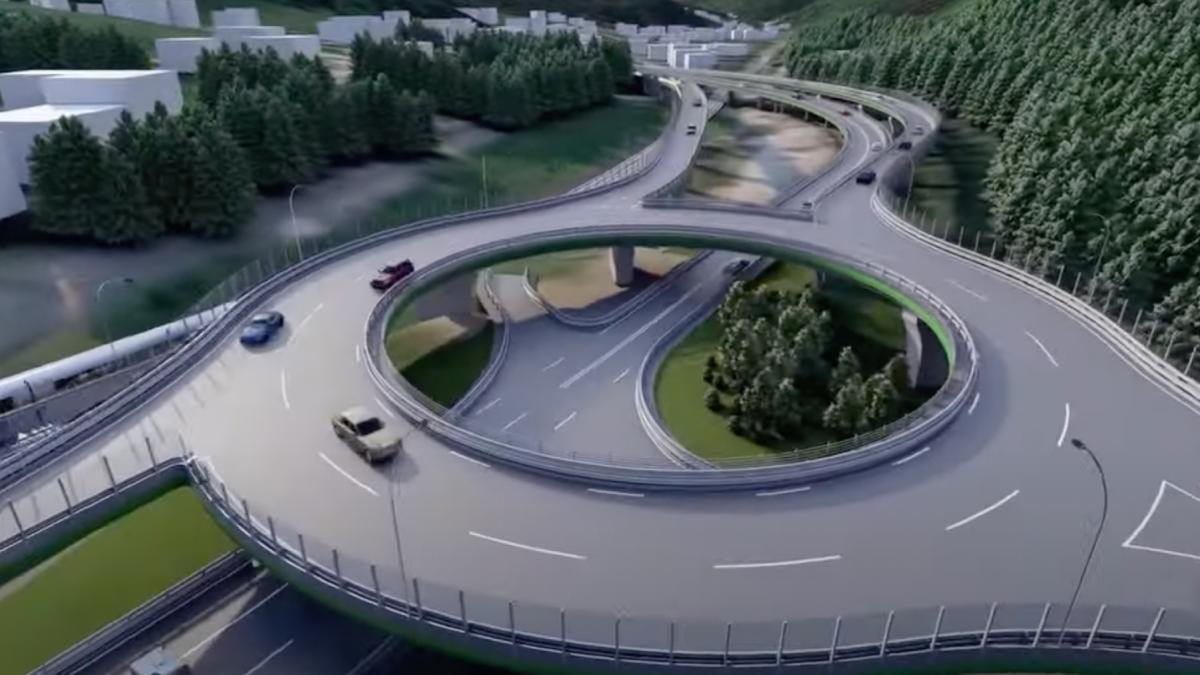 un sens giratoriu suspendat se va construi la predeal cum va arata noua intersectie de pe dn1 si cand va fi gata