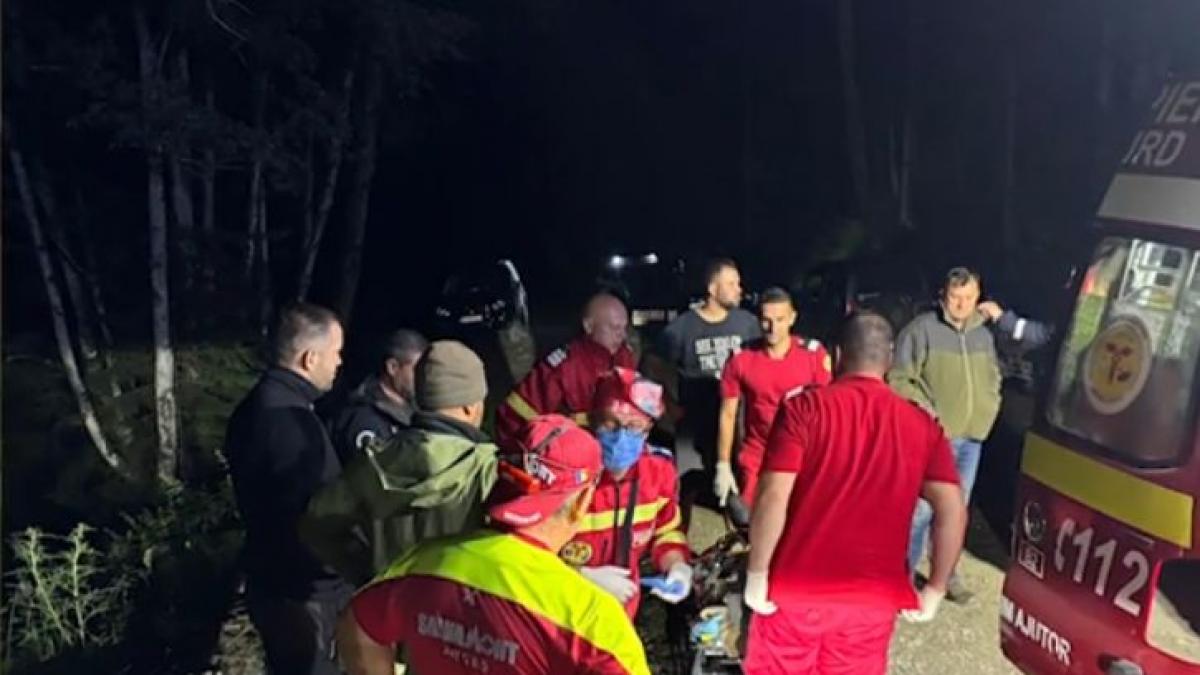 un barbat a fost atacat de urs pe munte in arges si este in stare grava salvatorii au intervenit riscand sa fie atacati si ei