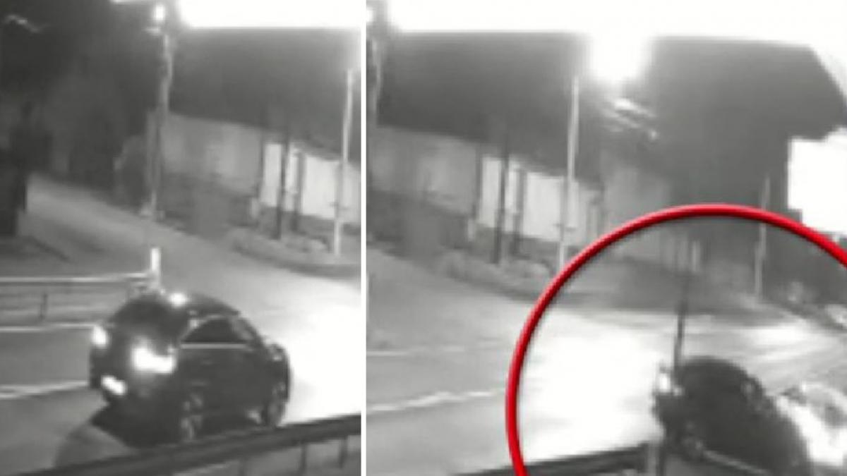 imagini cu momentul in care un barbat din sibiu loveste intentionat cu masina doi tineri dupa un conflict