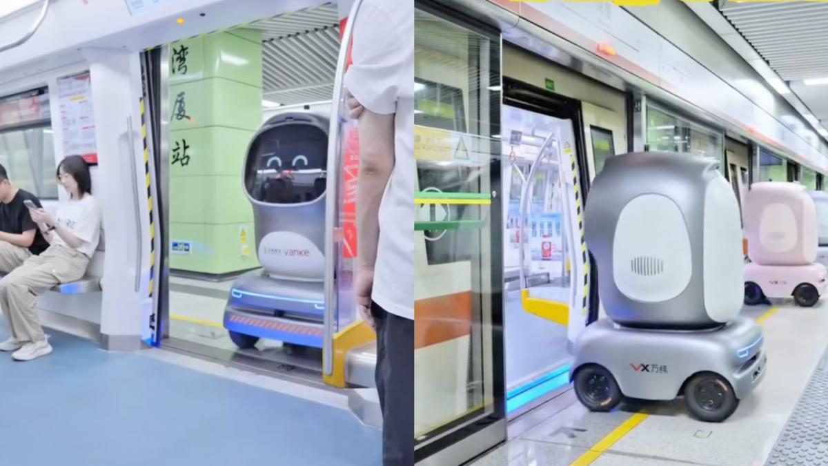 in china robotii de livrare circula cu metroul pentru a aproviziona magazinele cum arata pinguinii din shenzhen care fac istorie