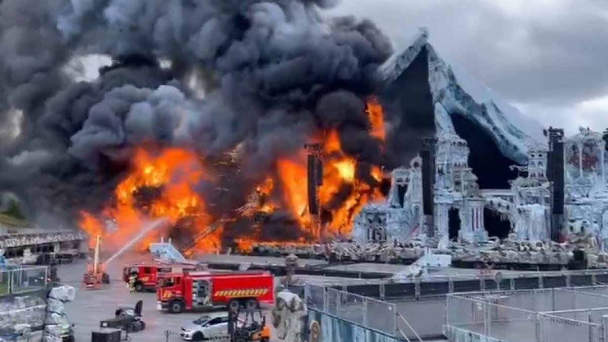 incendiu urias la festivalul tomorrowland scena principala s a facut scrum
