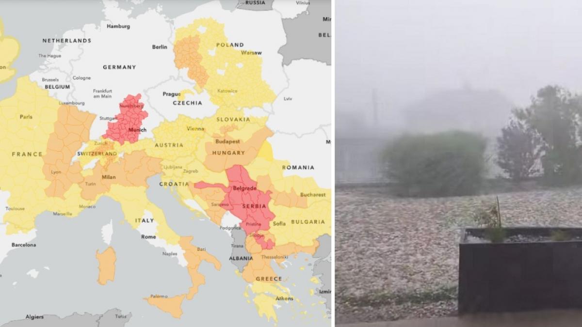 europa intre temperaturi de foc si furtuni cod rosu de canicula in tarile din sud iar cele din vest si centru cod rosu de vijelii
