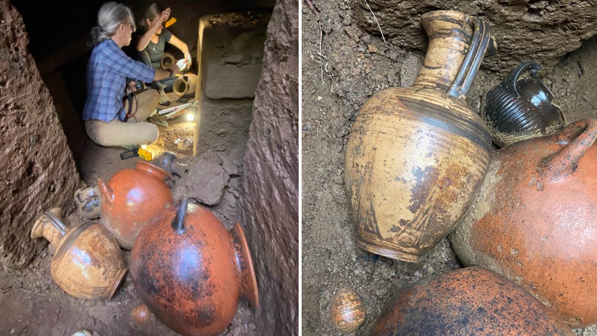 descoperire arheologica remarcabila un mormant antic intact sigilat acum 2 700 de ani a fost gasit in tuf vulcanic langa roma