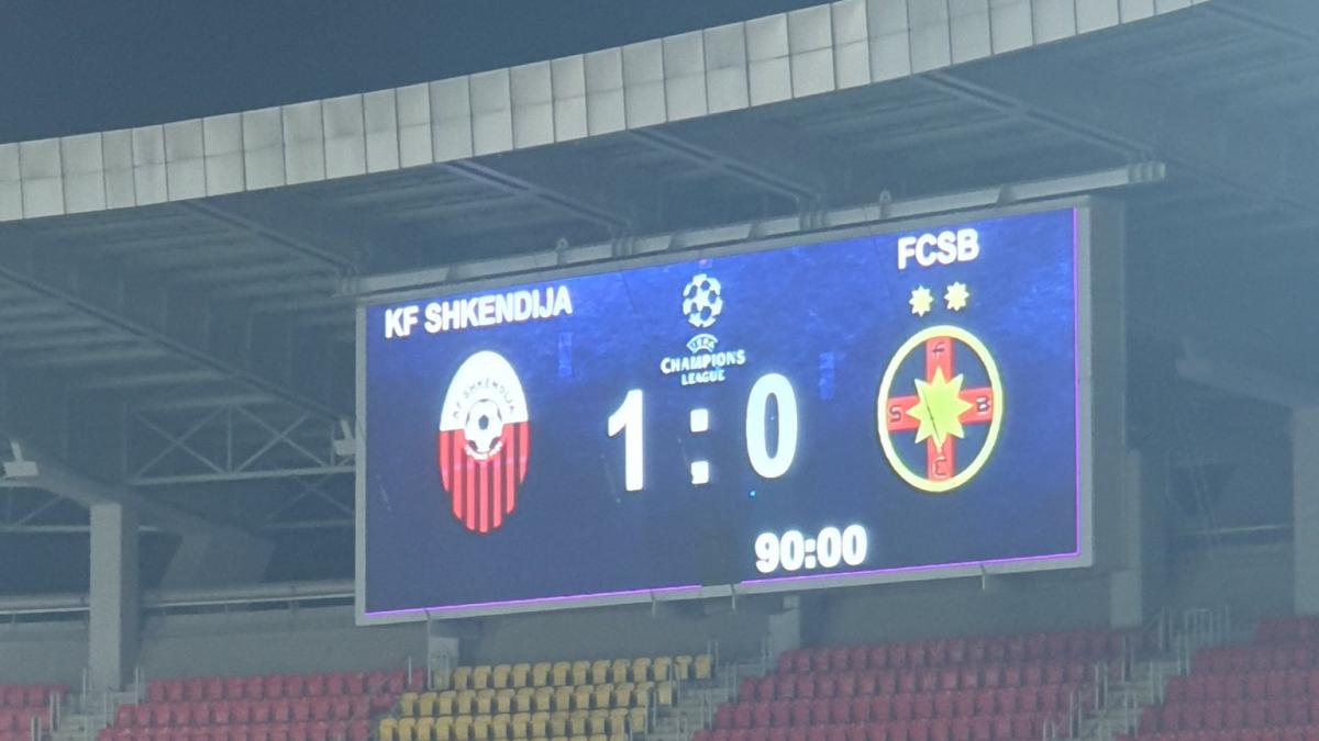 fcsb a fost invinsa de shkendija cu 1 0 la skopje in prima mansa a turului doi preliminar din champion s league