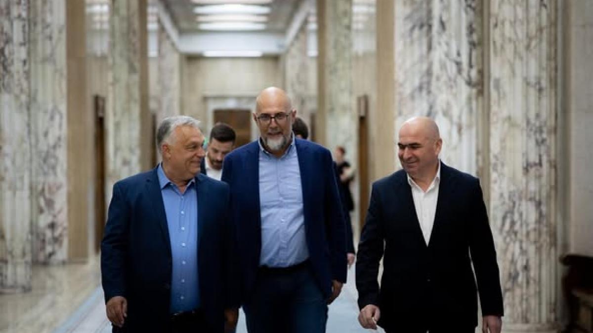 viktor orban a ajuns la guvern unde are o intalnire cu ilie bolojan la discutii participa si kelemen hunor