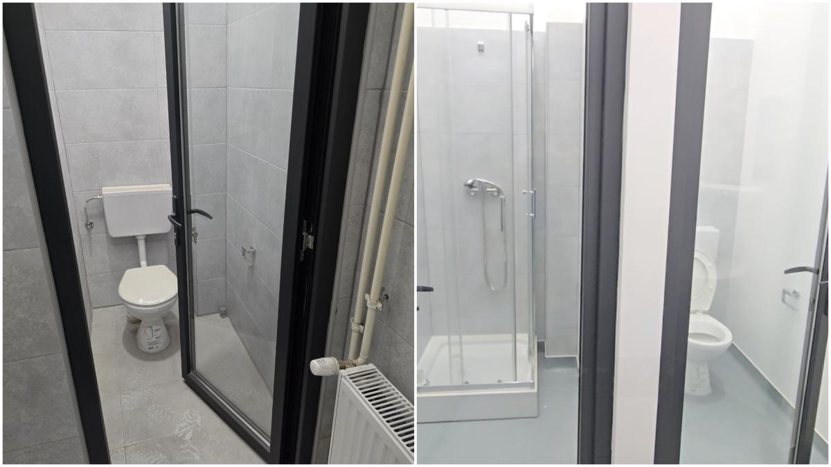 la pascani primaria a facut pentru oameni o toaleta publica cu geamuri transparente abia dupa inaugurare s au pus folii