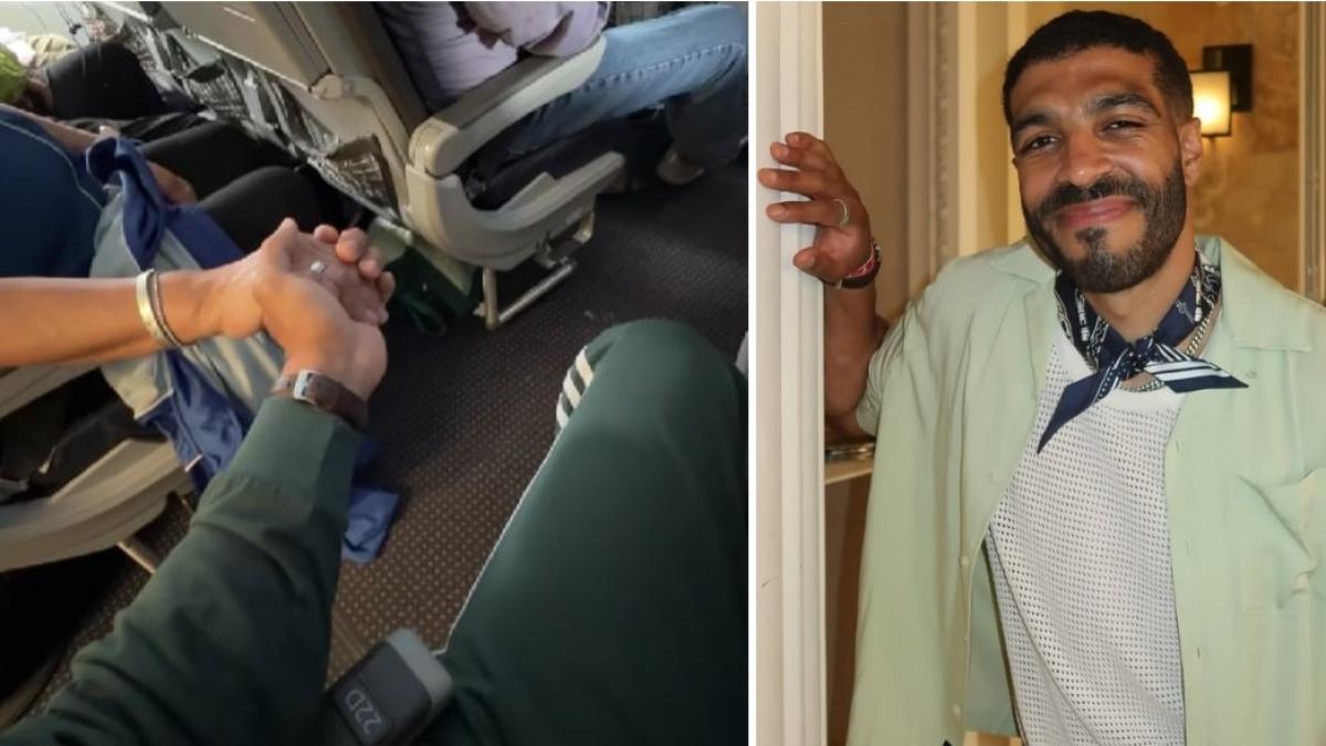 poveste impresionanta pasagerul unui avion a tinut o de mana pe o straina in timpul decolarii dupa ce a vazut ca tremura de frica