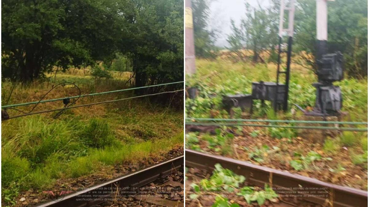 furtunile au afectat circulatia trenurilor intarzieri si probleme in mai multe zone din tara
