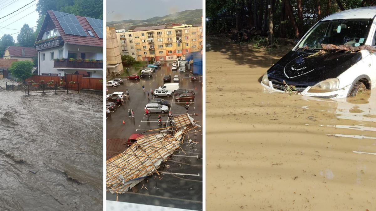 imagini apocaliptice lasate in urma de furtunile violente de sambata un barbat a murit la un cross pe munte