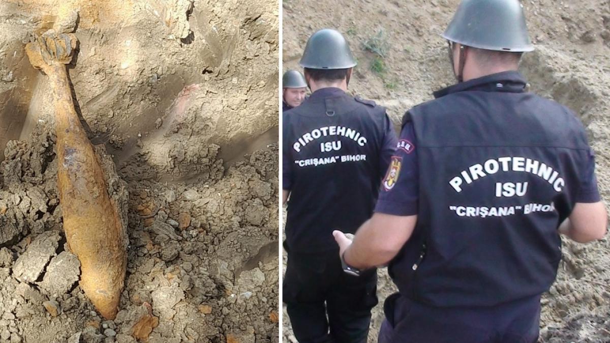descoperire periculoasa in oradea o bomba din al doilea razboi mondial a fost gasita de un muncitor in timpul unor lucrari