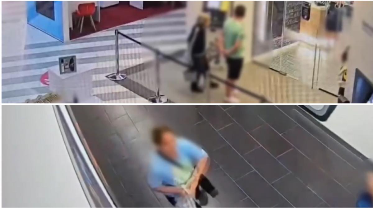 o batrana a fost jefuita in toaleta unui mall o femeie i a tras geanta cu 150 000 de lei in ea pe sub peretele despartitor si a fugit