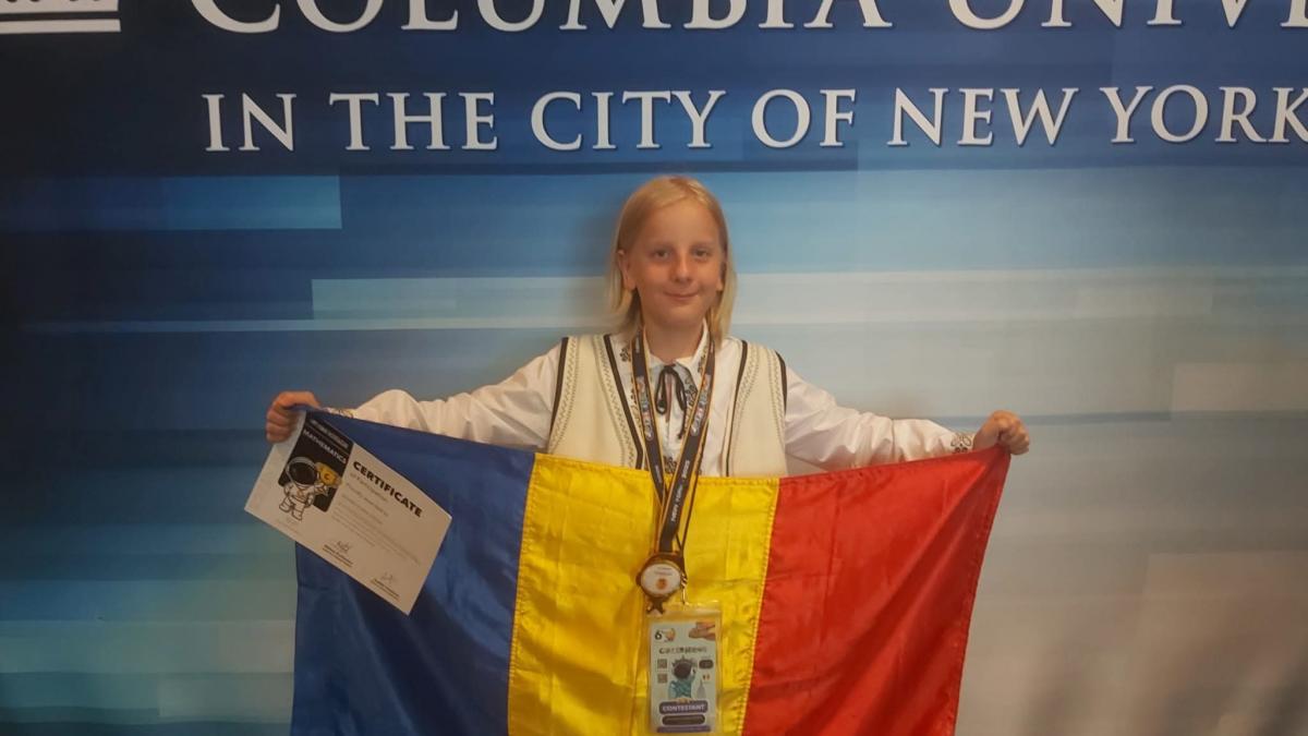 tanarul geniu din caracal un elev de 11 ani a obtinut medalia de aur la olimpiada de matematica din sua sunt mandru ca sunt roman