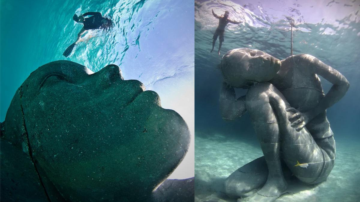 cea mai mare sculptura subacvatica din lume o fata de piatra care devine recif cei care vad poze cu ocean atlas cred ca sunt false