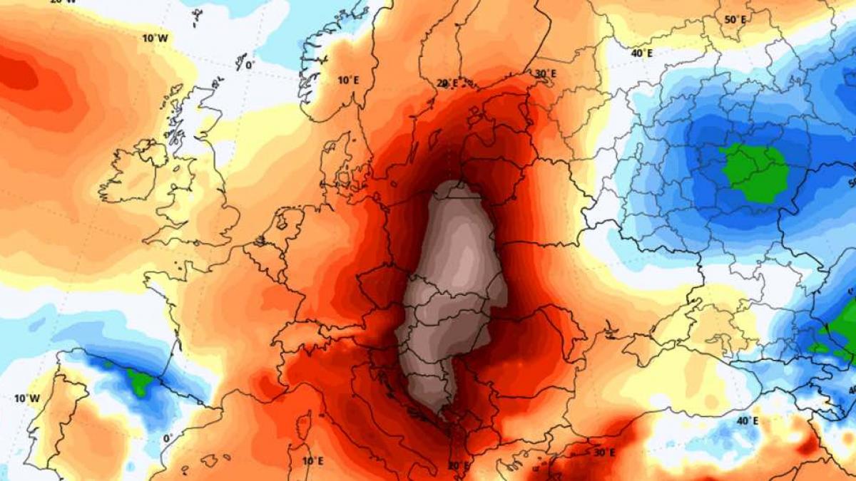 domul de foc se intoarce peste europa zonele unde temperaturile vor depasi 40 c
