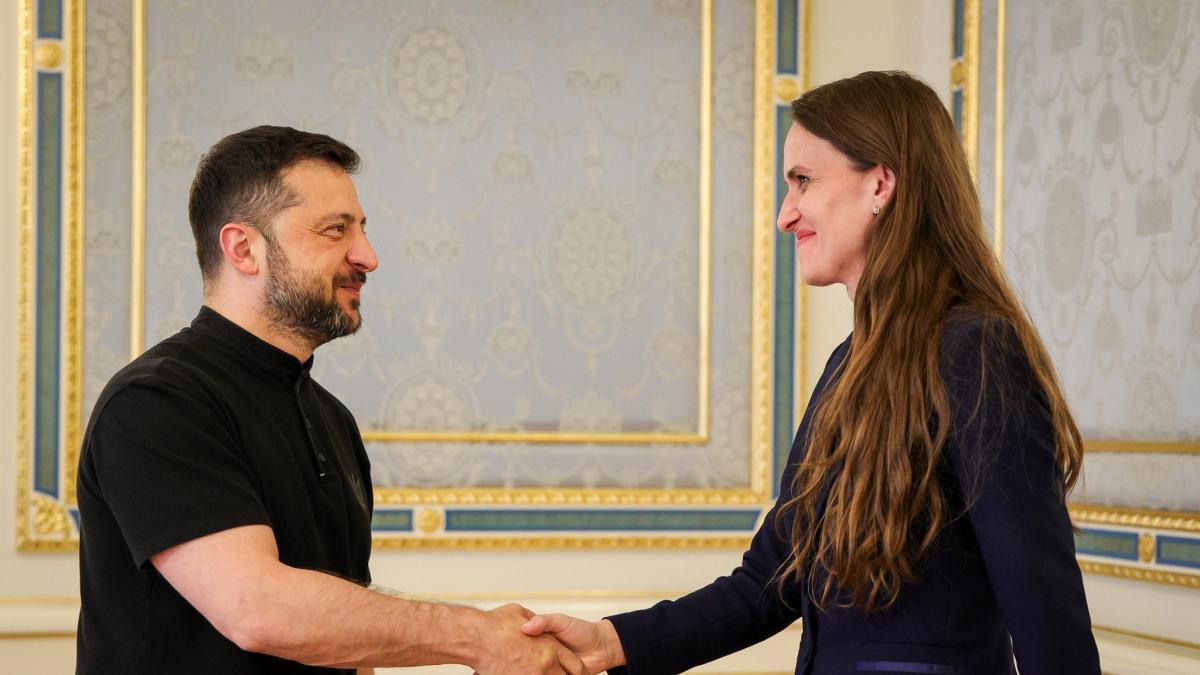 oana toiu s a intalnit cu volodimir zelenski la kiev colaborarea in domeniul militar si economic sunt in interesul romaniei