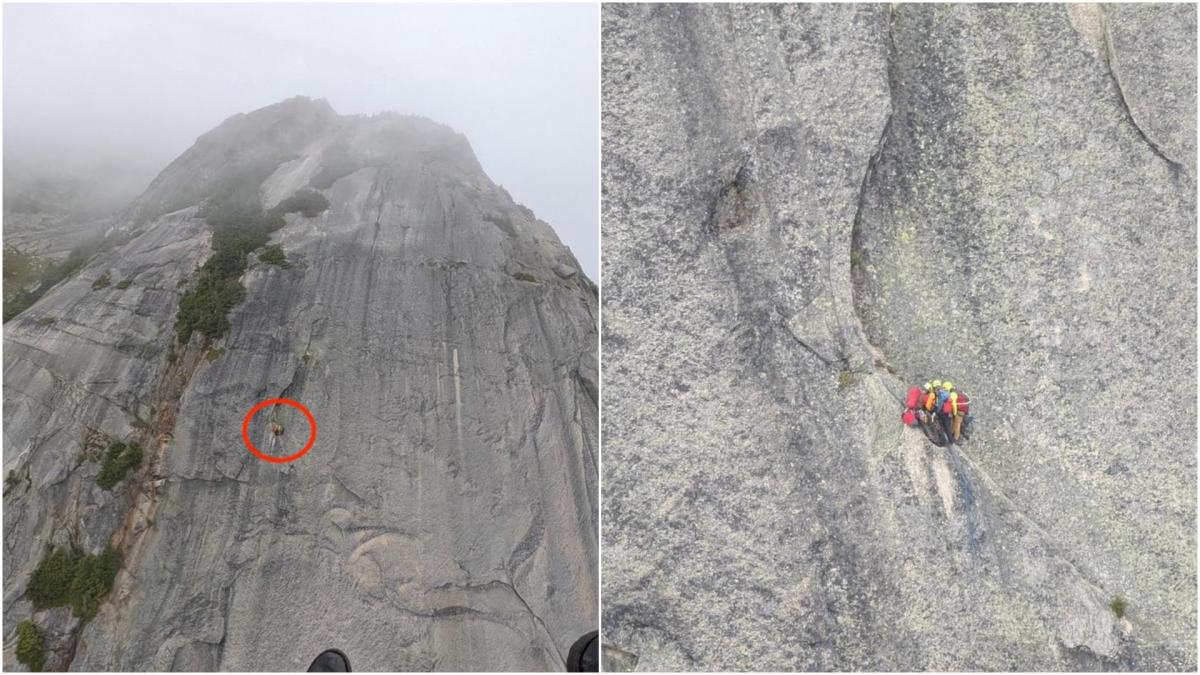 doi barbati au ramasi agatati pe o stanca la sute de metri inaltime o noapte intreaga cum au fost savati pana la urma