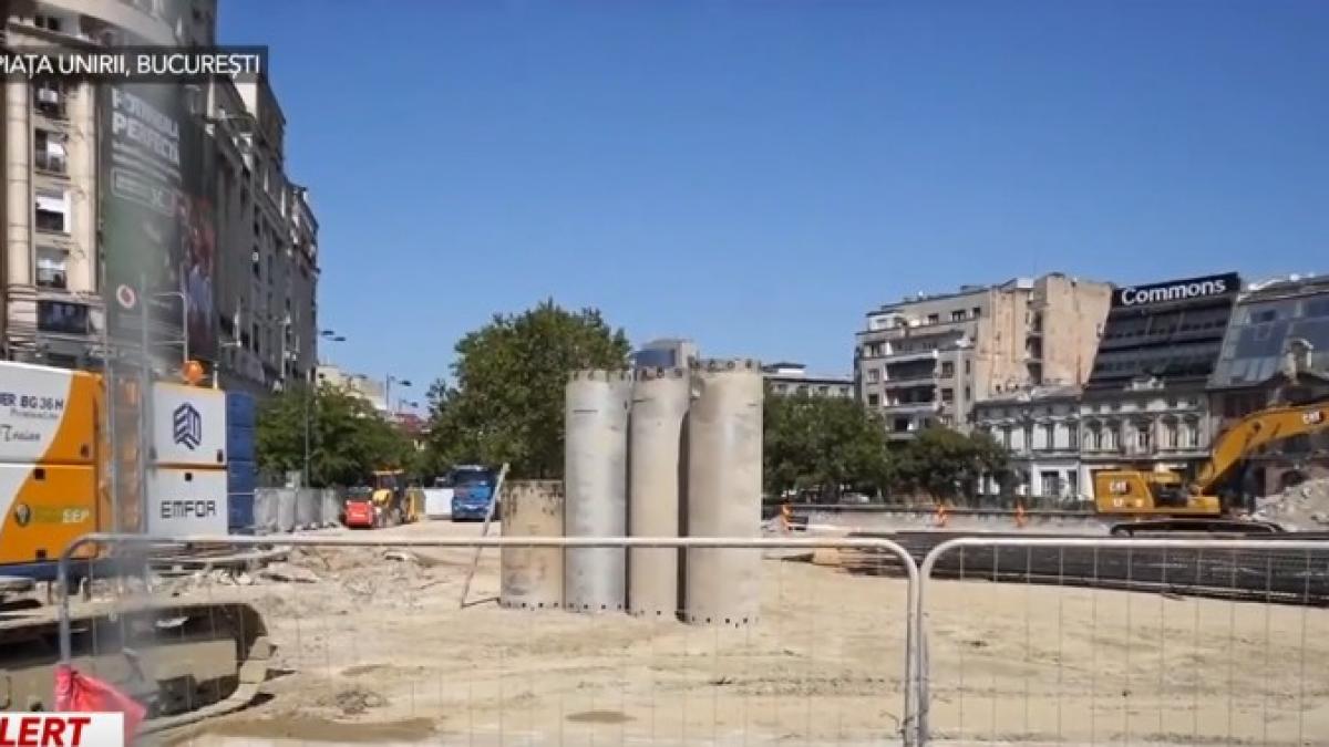 imagini de pe santierul de la piata unirii care este stadiul lucrarilor si ce urmeaza