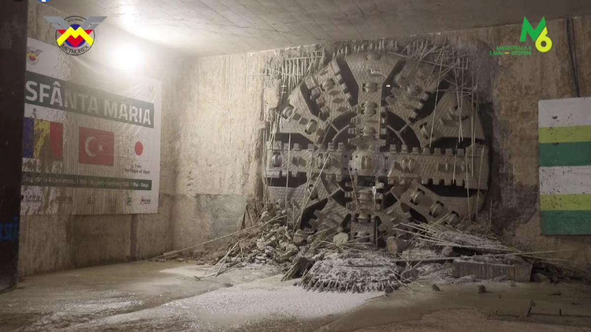 scutul de forare sfanta maria finalizeaza primul segment de tunel intre viitoarele statii de metrou tokyo si aeroport baneasa