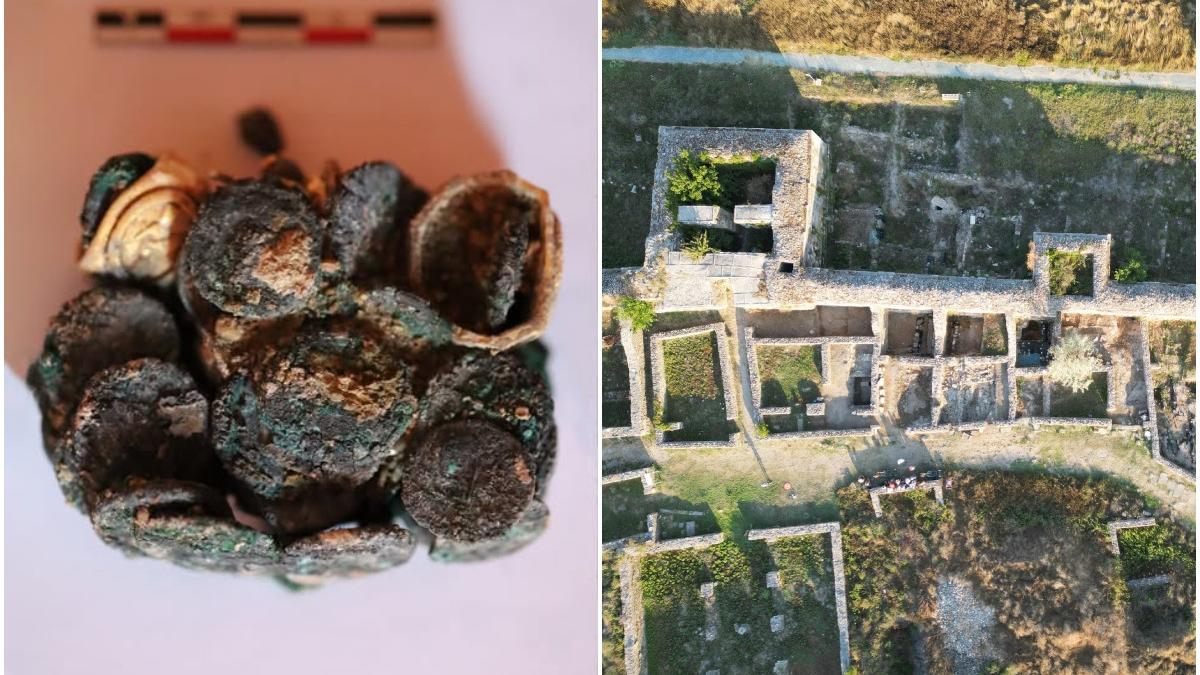 peste 40 de monede si podoabe antice care provin dintr o locuinta incendiata in perioada romana au fost descoperite la histria