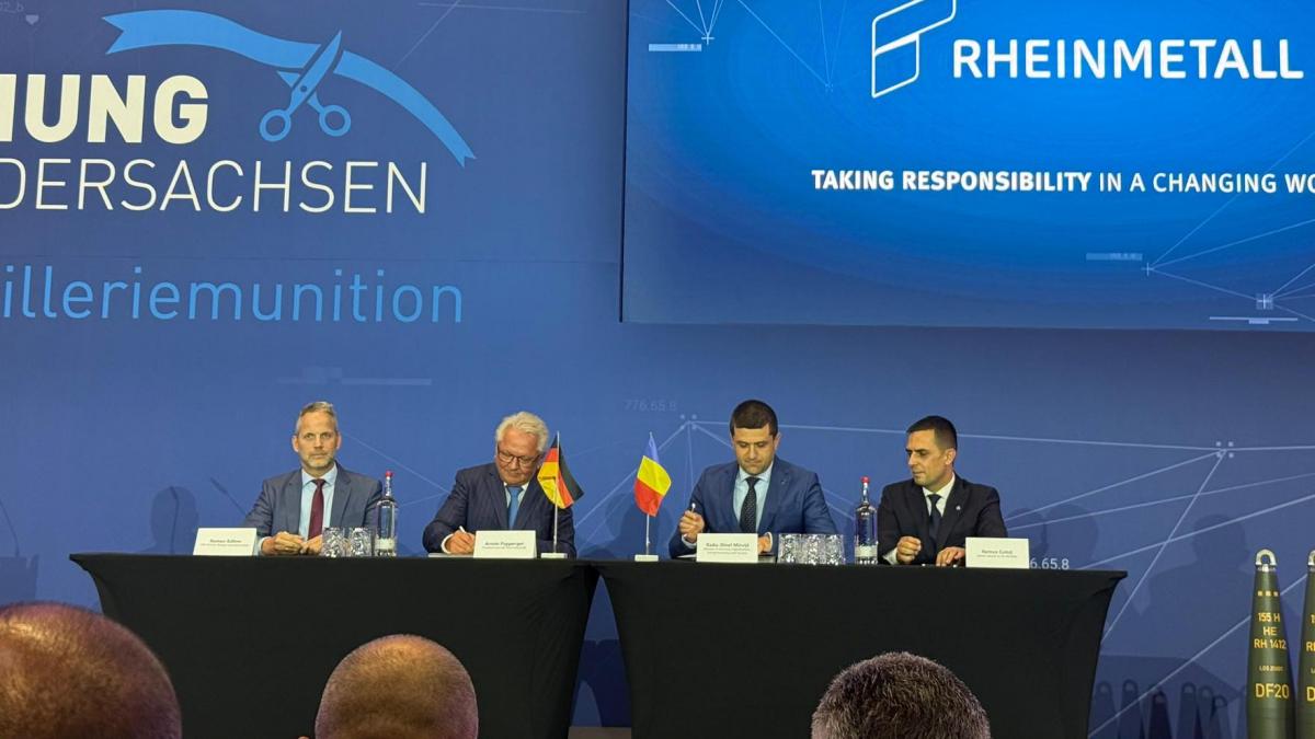 romania a semnat contractul cu rheinmetall pentru o fabrica de pulberi pentru munitie de 535 de milioane de euro