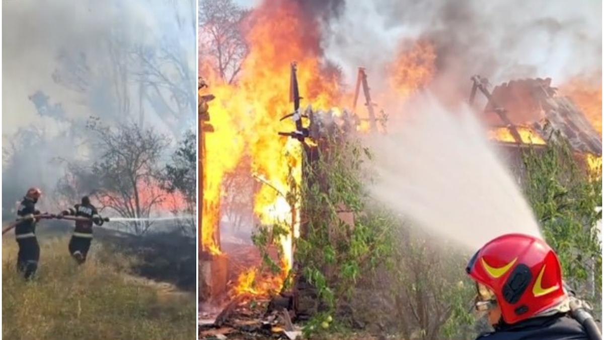 incendiile de vegetatie fac prapad in tara zeci de hectare mistuite de flacari in mai multe judete