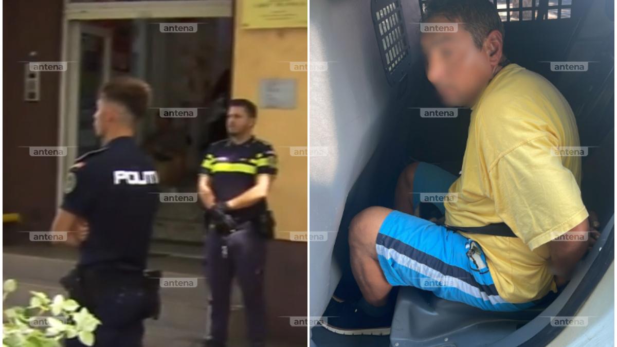 un barbat a fost injunghiat pe o strada din bucuresti si e in stare grava imagini exclusive cu agresorul