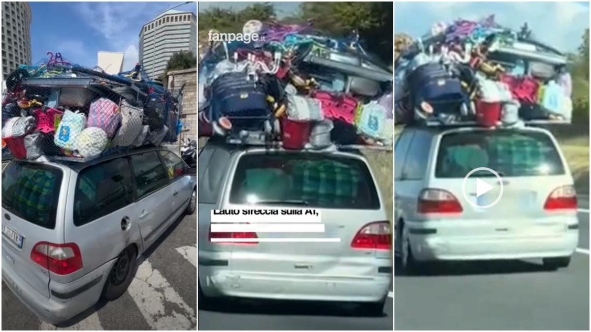 italienii au urmarit cu sufletul la gura pe retelele sociale cum o masina supraincarcata a traversat tara numai politia n a vazut o