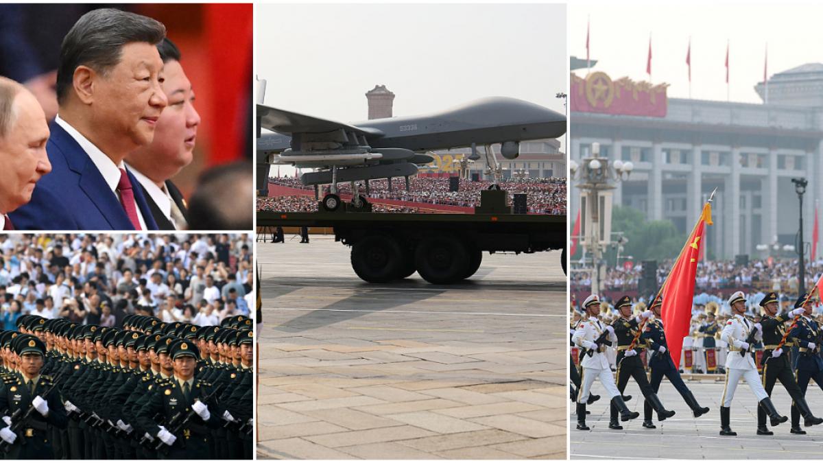 xi jinping lauda china de neoprit si dezvaluie noi arme intr o demonstratie de forta kim jong un si putin i au stat alaturi