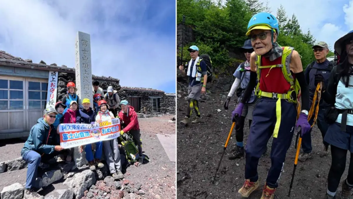 la 102 ani kokichi akuzawa a escaladat muntele fuji si a intrat in cartea recordurilor el a dezvaluit cum a reusit sa ajunga in varf